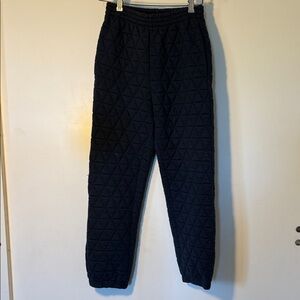 Women's Things Between Quilted Black Pants